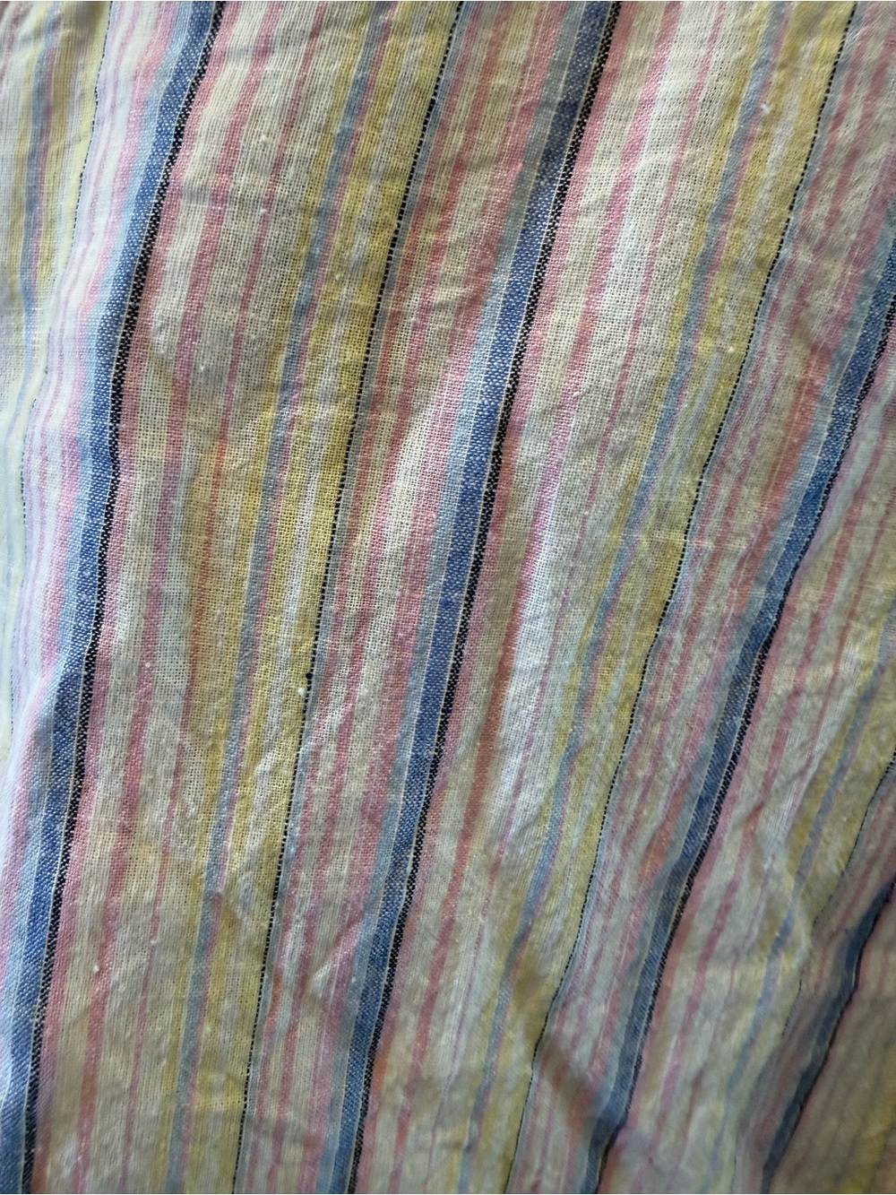 GAP Pastel Striped Button-Down Shirt -XL linen/cotton blend - Picture 3 of 7